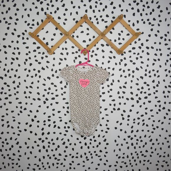 Carter’s Child of Mine Mommy’s Cutie Leopard Baby Short Sleeve Onesie - Picture 1 of 6